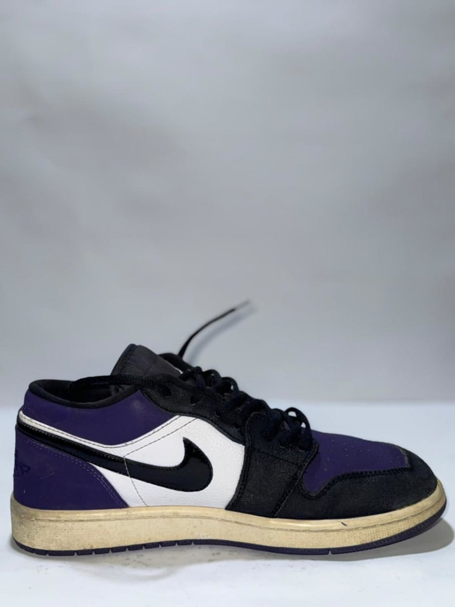 Air Jordan 1 Low "Court Purple". pre-owned shoes by Nike